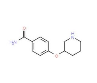 4-(3-Piperidinyloxy)benzamide (CAS 912761-79-6) - chemical structure image
