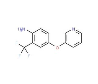 4-(3-Pyridinyloxy)-2-(trifluoromethyl)aniline - chemical structure image