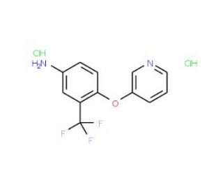 4-(3-Pyridinyloxy)-3-(trifluoromethyl)anilinedihydrochloride - chemical structure image