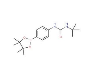 4-(3-tert-Butylureido)benzeneboronic acid, pinacol ester (CAS 874297-78-6) - chemical structure image