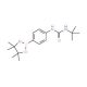 4-(3-tert-Butylureido)benzeneboronic acid, pinacol ester (CAS 874297-78-6) - chemical structure image