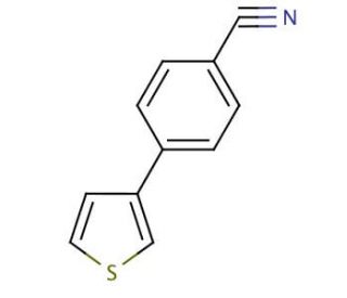 4-(3-Thienyl)benzonitrile (CAS 172507-33-4) - chemical structure image
