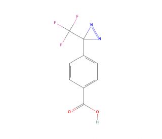 4-[3-(Trifluoromethyl)-3H-diazirin-3-yl]benzoic Acid (CAS 85559-46-2) - chemical structure image