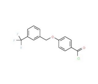 4-{[3-(trifluoromethyl)benzyl]oxy}benzoyl chloride - chemical structure image