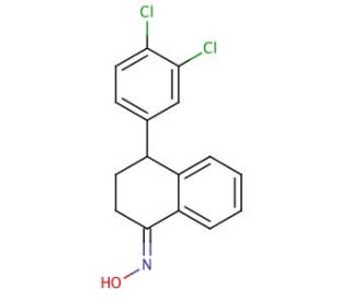 4-(3&prime;,4&prime;-Dichlorophenyl)-3,4-dihydro-2H-naphthalen-1-one Oxime (CAS 152642-35-8) - chemical structure image