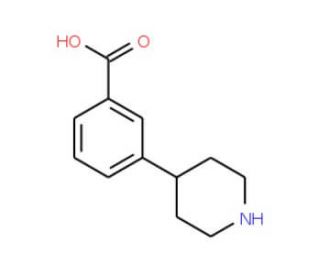 4-(3&prime;-Carboxyphenyl)piperidine (CAS 766508-67-2) - chemical structure image