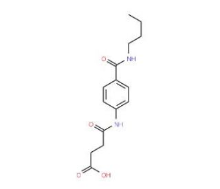 4-{4-[(Butylamino)carbonyl]anilino}-4-oxobutanoic acid - chemical structure image