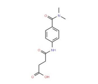 4-{4-[(Dimethylamino)carbonyl]anilino}-4-oxobutanoic acid - chemical structure image