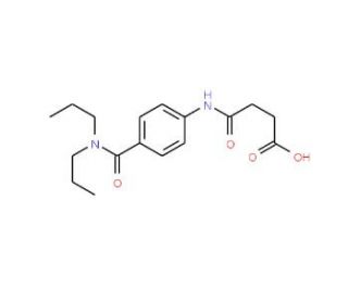 4-{4-[(Dipropylamino)carbonyl]anilino}-4-oxobutanoic acid - chemical structure image
