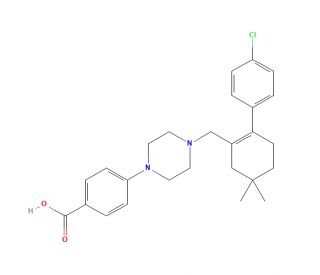 4-[4-[[2-(4-Chlorophenyl)-5,5-dimethyl-1-cyclohexen-1-yl]methyl]-1-piperazinyl]benzoic Acid (CAS 1044598-91-5) - chemical str