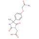 {4-[4-(2-amino-2-oxoethoxy)phenyl]-4-methyl-2,5-dioxoimidazolidin-1-yl}acetic acid - chemical structure image
