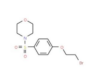 4-{[4-(2-bromoethoxy)phenyl]sulfonyl}morpholine - chemical structure image