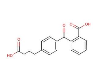 4-[4-(2-Carboxybenzoyl)phenyl]butyric acid (CAS 80866-86-0) - chemical structure image