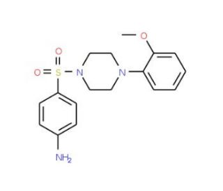 (4-{[4-(2-methoxyphenyl)piperazin-1-yl]sulfonyl}phenyl)amine - chemical structure image
