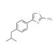 4-[4-(2-methylpropyl)phenyl]-1,3-thiazol-2-amine (CAS 351982-44-0) - chemical structure image