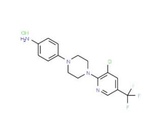 4-{4-[3-Chloro-5-(trifluoromethyl)-2-pyridinyl]-piperazino}aniline hydrochloride - chemical structure image