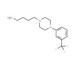 4-{4-[3-(trifluoromethyl)phenyl]piperazin-1-yl}butan-1-amine - chemical structure image