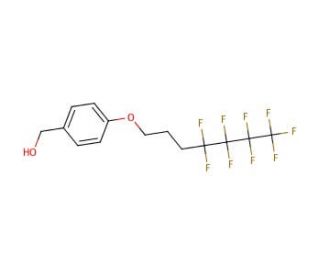 4-(4,4,5,5,6,6,7,7,7-Nonafluoroheptyloxy)benzyl alcohol (CAS 892154-51-7) - chemical structure image
