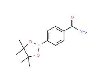 4-(4,4,5,5-Tetramethyl-1,3,2-dioxaborolan-2-yl)-benzamide (CAS 179117-44-3) - chemical structure image