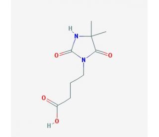 4-(4,4-dimethyl-2,5-dioxoimidazolidin-1-yl)butanoic acid - chemical structure image