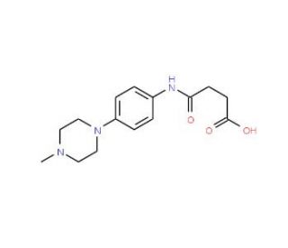 4-{[4-(4-Methylpiperazin-1-yl)phenyl]amino}-4-oxobutanoic acid - chemical structure image