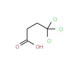 4,4,4-Trichlorobutyric acid (CAS 2345-32-6) - chemical structure image