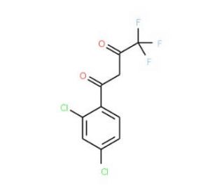 4,4,4-Trifluoro-1-(2,4-dichlorophenyl)-1,3-butanedione (CAS 94856-22-1) - chemical structure image