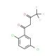4,4,4-Trifluoro-1-(2,5-dichlorophenyl)-1,3-butanedione (CAS 35981-64-7) - chemical structure image