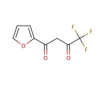 4,4,4-Trifluoro-1-(2-furyl)-1,3-butanedione (CAS 326-90-9) - chemical structure image