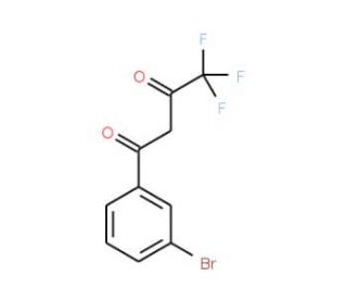 4,4,4-Trifluoro-1-(3-bromophenyl)-1,3-butanedione (CAS 23975-64-6) - chemical structure image