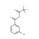 4,4,4-Trifluoro-1-(3-bromophenyl)-1,3-butanedione (CAS 23975-64-6) - chemical structure image