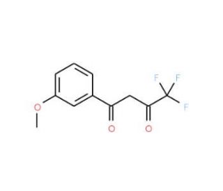 4,4,4-Trifluoro-1-(3-methoxyphenyl)butane-1,3-dione (CAS 57965-21-6) - chemical structure image