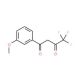 4,4,4-Trifluoro-1-(3-methoxyphenyl)butane-1,3-dione (CAS 57965-21-6) - chemical structure image