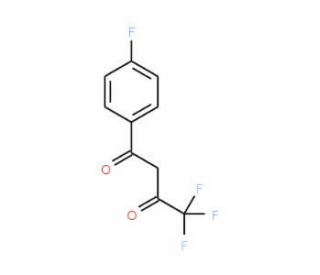 4,4,4-Trifluoro-1-(4-fluoro-phenyl)-butane-1,3-dione (CAS 582-65-0) - chemical structure image