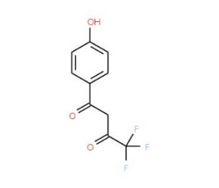 4,4,4-Trifluoro-1-(4-hydroxy-phenyl)-butane-1,3-dione - chemical structure image