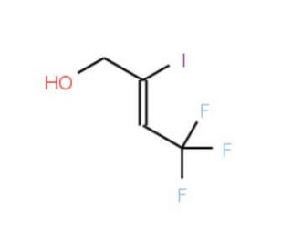 4,4,4-Trifluoro-2-iodobut-2-en-1-ol (CAS 674-35-1) - chemical structure image
