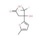 4,4,4-trifluoro-3-hydroxy-3-(5-methyl-2-furyl)butanoic acid - chemical structure image