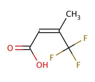4,4,4-Trifluoro-3-methyl-2-butenoic acid (CAS 93404-33-2) - chemical structure image