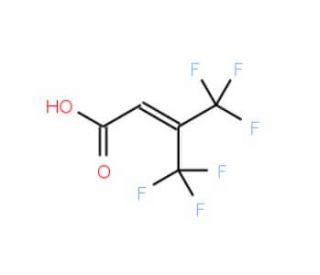 4,4,4-Trifluoro-3-(trifluoromethyl)crotonic acid (CAS 1763-28-6) - chemical structure image
