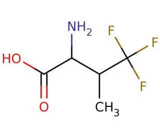 4,4,4-Trifluoro-DL-valine (CAS 16063-79-9) - chemical structure image