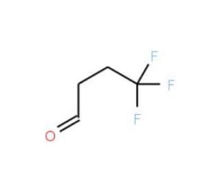4,4,4-Trifluorobutyraldehyde (CAS 406-87-1) - chemical structure image