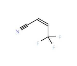 4,4,4-Trifluorocrotononitrile (CAS 406-86-0) - chemical structure image