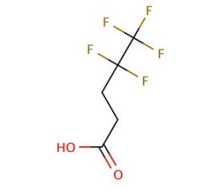 4,4,5,5,5-Pentafluoropentanoic acid (CAS 3637-31-8) - chemical structure image