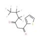 4,4,5,5,6,6,6-Heptafluoro-1-(2-thienyl)-1,3-hexanedione (CAS 559-94-4) - chemical structure image