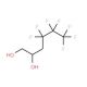 4,4,5,5,6,6,6-Heptafluorohexane-1,2-diol (CAS 1992-91-2) - chemical structure image