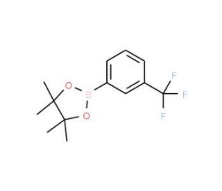 4,4,5,5-Tetramethyl-2-(3-trifluoromethylphenyl)-1,3,2-dioxaborolane (CAS 325142-82-3) - chemical structure image