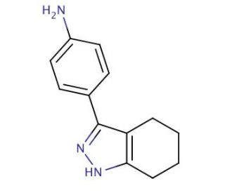 4-(4,5,6,7-tetrahydro-1H-indazol-3-yl)aniline - chemical structure image