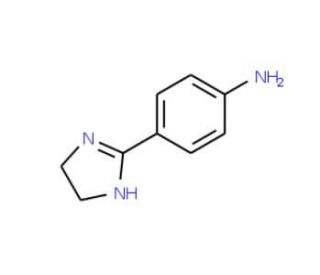 4-(4,5-Dihydro-1H-imidazol-2-yl)phenylamine (CAS 61033-71-4) - chemical structure image