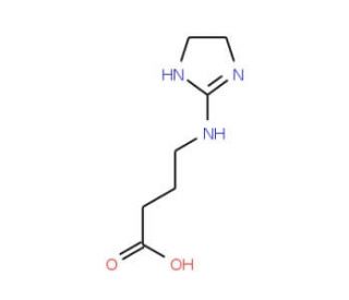 4-(4,5-Dihydro-1H-imidazol-2-ylamino)butyric acid - chemical structure image