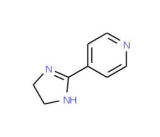 4-(4,5-Dihydroimidazol-2-yl)-pyridine (CAS 21381-61-3) - chemical structure image